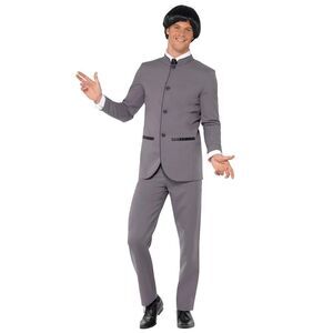 Smiffys Mens Fab Four Iconic Costume / Gray